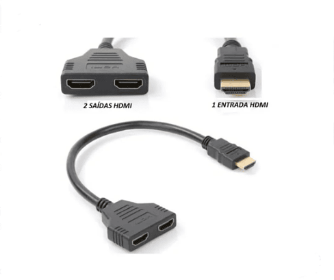 Cabo Divisor Y HDMI Duplicador de Imagem Wei Eletronicos